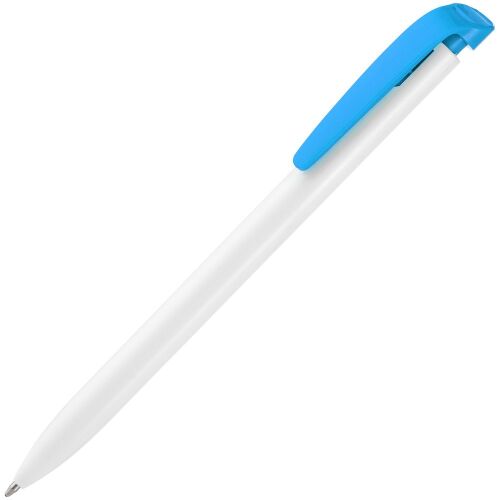 Ручка шариковая Favorite, белая с голубым 1