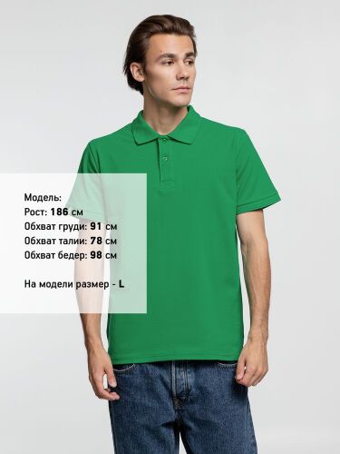 Рубашка поло мужская Virma Premium, зеленая, размер XL 3