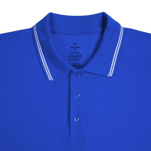 Рубашка поло Virma Stripes, ярко-синяя, размер M 1