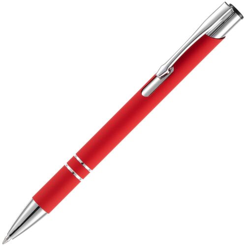 Ручка шариковая Keskus Soft Touch, красная 1
