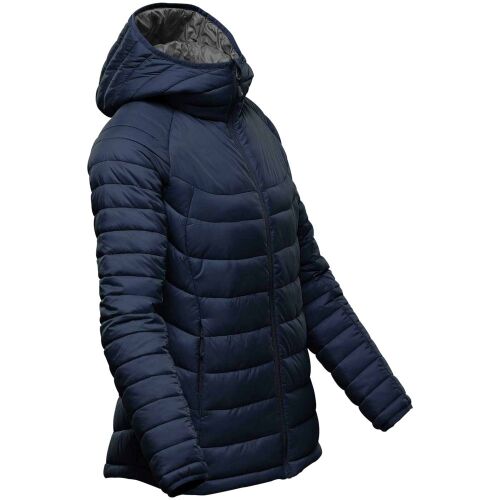Куртка компактная женская Stavanger темно-синяя с серым, размер  11