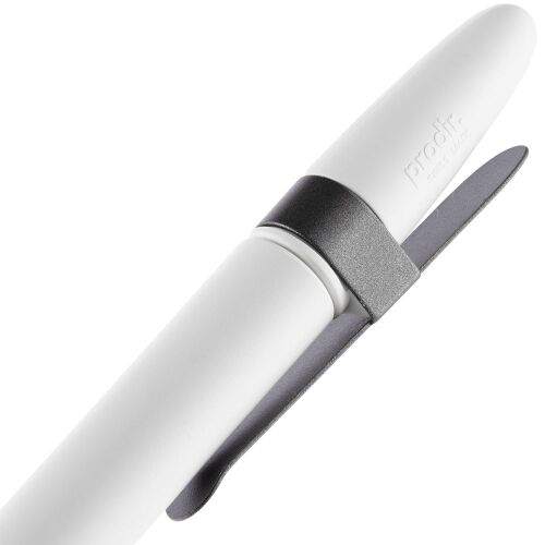 Ручка шариковая Prodir DS5 TSM Metal Clip, белая с серым 6