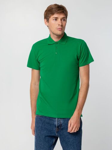 Рубашка поло мужская Spring 210 ярко-зеленая, размер XL 4