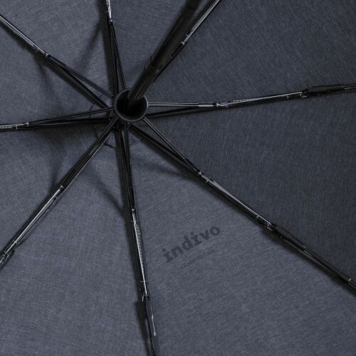 Складной зонт rainVestment, темно-синий меланж 6