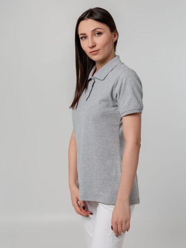 Рубашка поло женская Virma Stretch Lady, серый меланж, размер M 5