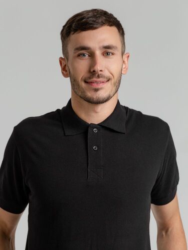 Рубашка поло мужская Virma Premium, черная, размер 3XL 6