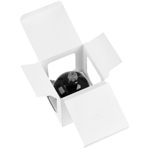 Елочный шар Gala Night в коробке, черный, 6 см 6