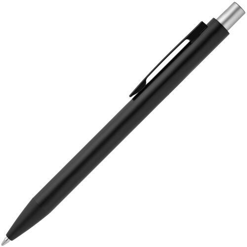 Ручка шариковая Chromatic, черная с серебристым 2