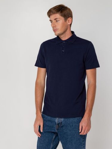 Рубашка поло мужская Virma light, темно-синяя (navy), размер 3XL 4