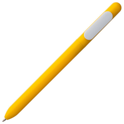 Ручка шариковая Swiper, желтая с белым 2