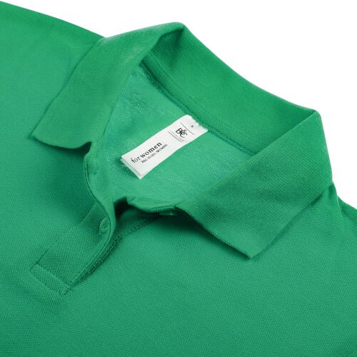 Рубашка поло женская ID.001 зеленая, размер XS 3