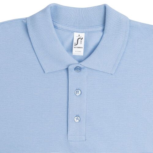 Рубашка поло мужская Summer 170 голубая, размер XL 3