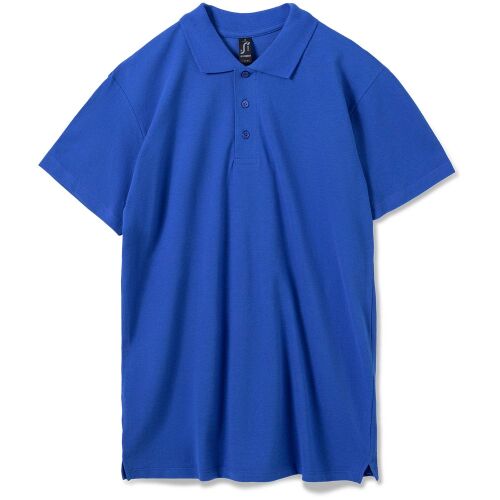 Рубашка поло мужская Summer 170 ярко-синяя, размер XS 8