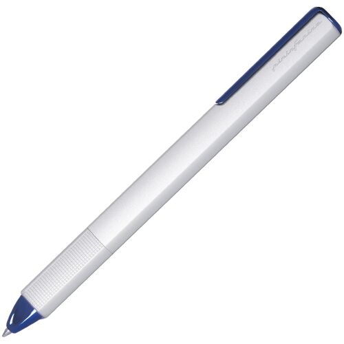Ручка шариковая PF One, серебристая с синим 1