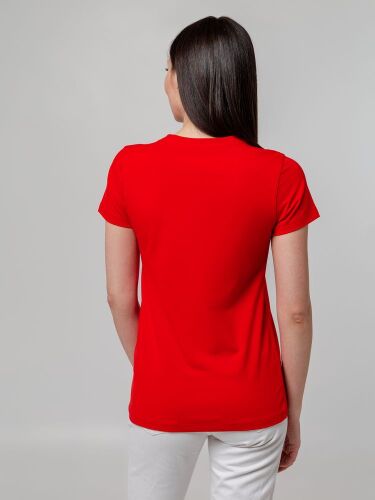 Футболка женская T-bolka Stretch Lady, красная, размер XL 6