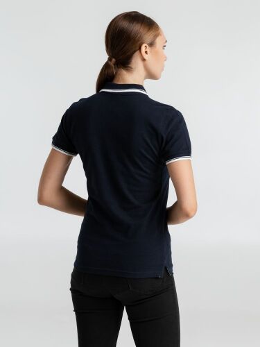 Рубашка поло женская Practice women 270 темно-синяя с белым, раз 4