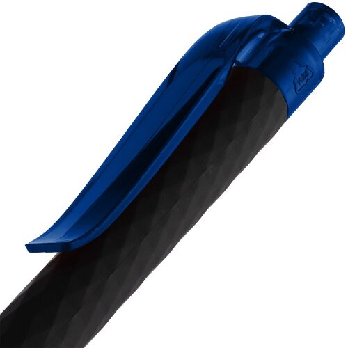 Ручка шариковая Prodir QS01 PRT-P Soft Touch, черная с синим 5