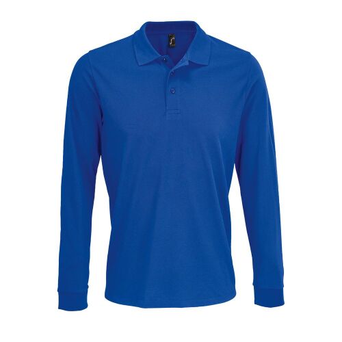 Рубашка поло с длинным рукавом Prime LSL, ярко-синяя (royal), ра 1