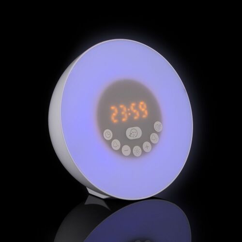 Лампа-колонка со световым будильником dreamTime, ver.2, белая 4