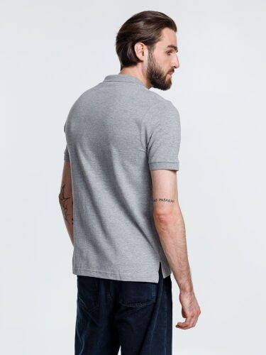 Рубашка поло мужская Adam, серый меланж, размер M 3