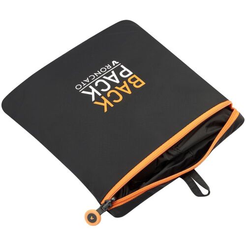 Складной рюкзак Compact Neon, черный с оранжевым 6