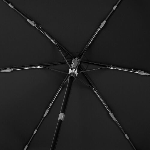 Зонт складной TS220 с безопасным механизмом, черный 3