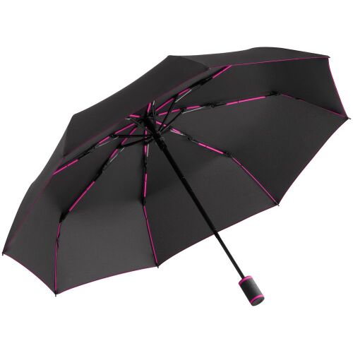 Зонт складной AOC Mini с цветными спицами, розовый 1
