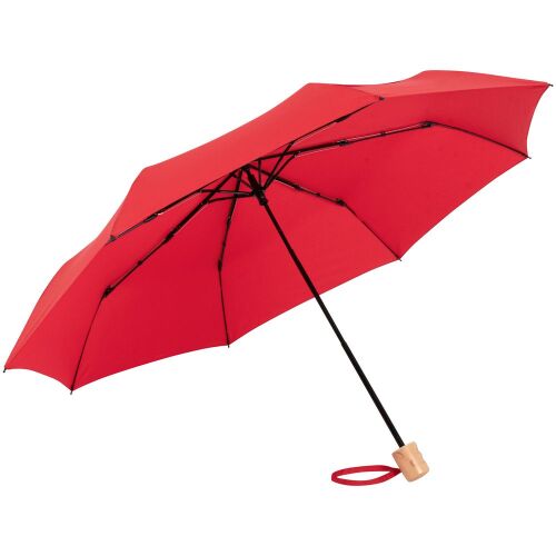 Зонт складной OkoBrella, красный 2