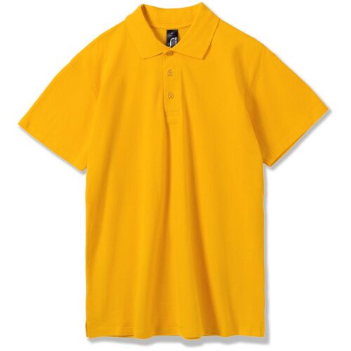 Рубашка поло мужская Summer 170 желтая, размер S 8