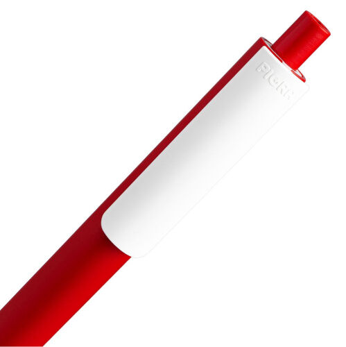 Ручка шариковая Pigra P03 Mat, красная с белым 4