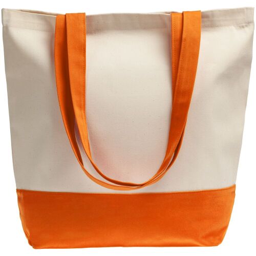 Холщовая сумка Shopaholic, оранжевая 1