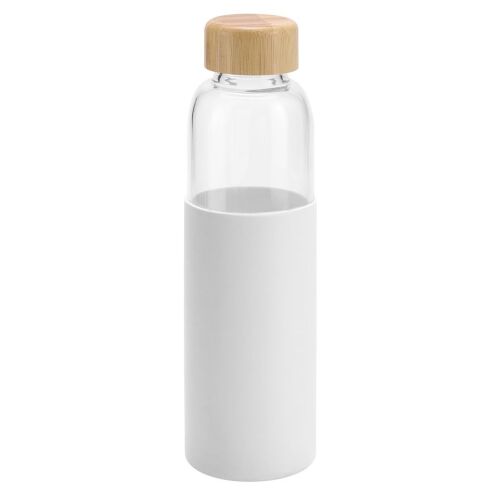 Бутылка для воды Dakar, прозрачная с белым 1