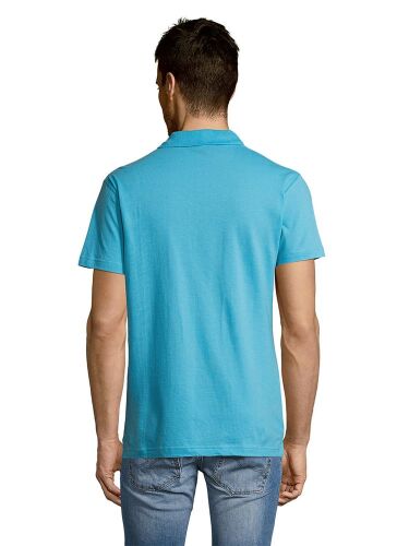 Рубашка поло мужская Summer 170 бирюзовая, размер XL 6