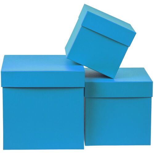 Коробка Cube, L, голубая 5