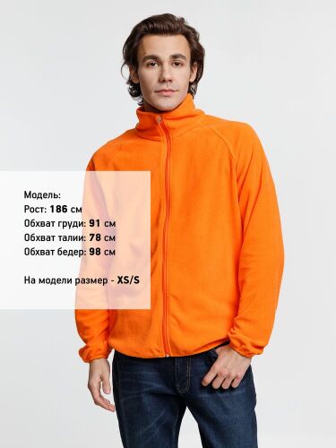 Куртка флисовая унисекс Fliska, оранжевая, размер M/L 6