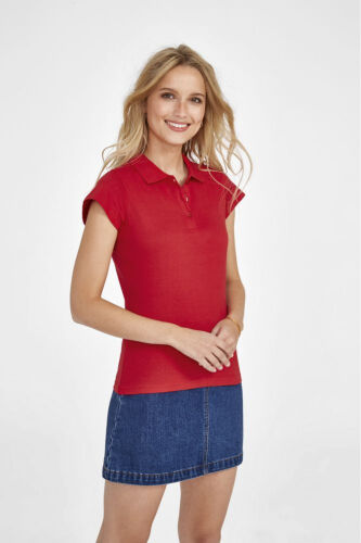 Рубашка поло женская Prescott women 170 красная, размер S 4