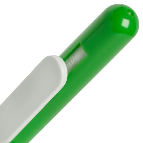 Ручка шариковая Swiper, зеленая с белым 4
