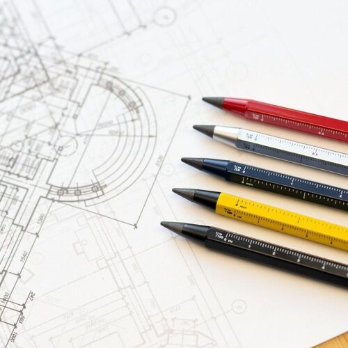 Вечный карандаш Construction Endless, темно-синий 4
