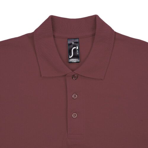 Рубашка поло мужская Spring 210 бордовая, размер XL 3