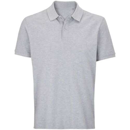 Рубашка поло унисекс Pegase, серый меланж, размер M 8