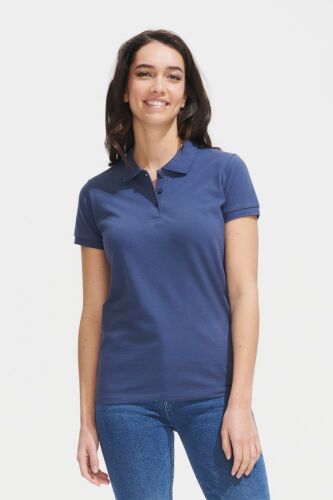 Рубашка поло женская Perfect Women синий джинс, размер XXL 4