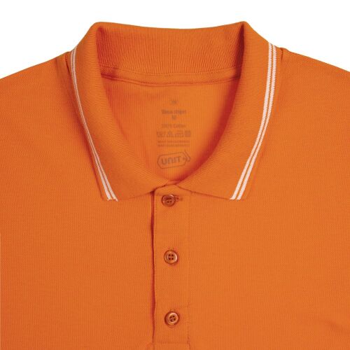 Рубашка поло Virma Stripes, оранжевая, размер M 3