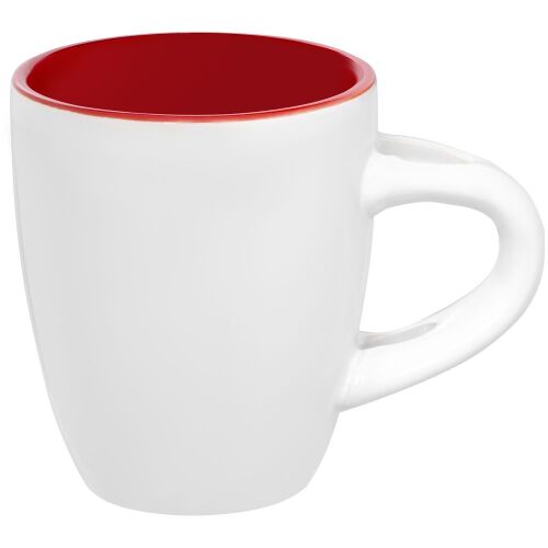 Кофейная кружка Pairy с ложкой, красная с белой 3