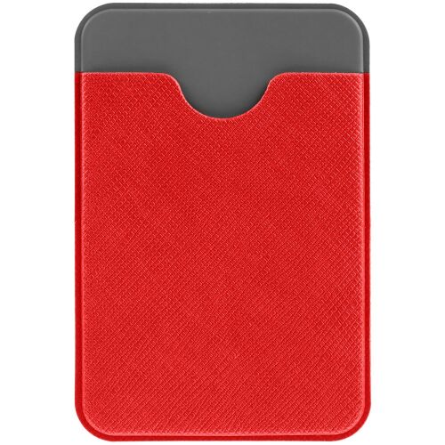 Чехол для карты на телефон Devon, красный с серым 1