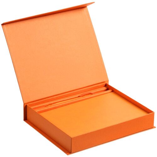 Коробка Duo под ежедневник и ручку, оранжевая 4