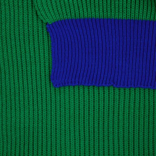 Шарф Snappy, зеленый с синим 2