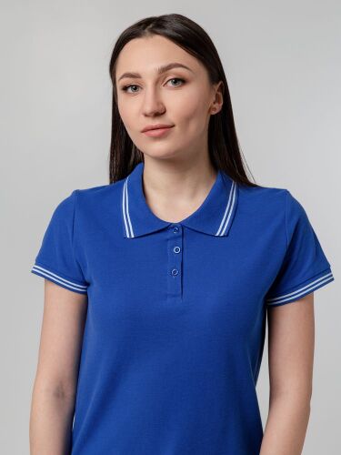 Рубашка поло женская Virma Stripes Lady, ярко-синяя, размер L 7
