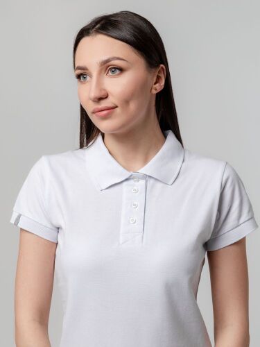 Рубашка поло женская Virma Premium Lady, белая, размер M 7