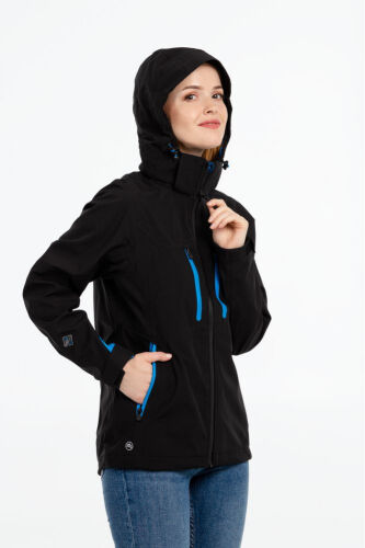 Куртка софтшелл женская Patrol черная с синим, размер XL 5