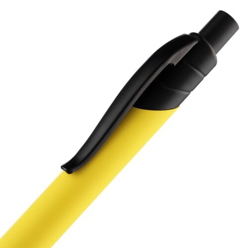Ручка шариковая Undertone Black Soft Touch, желтая 5